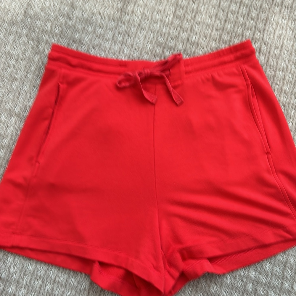 Lou & Grey Shorts Red Knit Lounge Shorts - Women’s Medium - Picture 6 of 6